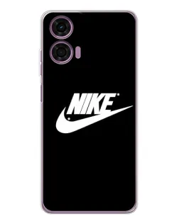 Чехол для Motorola Moto E14 с картинкой «Мазки краски Nike»
