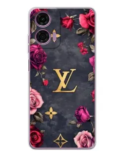 Чехол для Motorola Moto E14 с картинкой «Цветочный Louis Vuitton» Чехол для Motorola Moto E14 с картинкой «Цветочный Louis Vuitton»