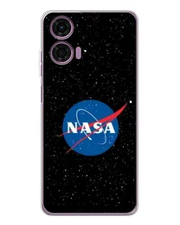 Чехол для Motorola Moto E14 с картинкой «NASA — звездное небо»