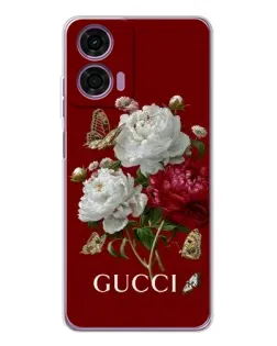 Чехол для Motorola Moto E14 с картинкой «Gucci —  сад»