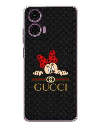 Чехол для Motorola Moto E14 с картинкой «Минни Маус Gucci — черный» Чехол для Motorola Moto E14 с картинкой «Минни Маус Gucci — черный»