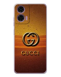 Чехол для Motorola Moto E14 с картинкой «Gucci — солнечный градиент»