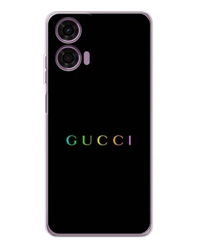 Чехол для Motorola Moto E14 с картинкой «Gucci — неоновый минимализм» Чехол для Motorola Moto E14 с картинкой «Gucci — неоновый минимализм»