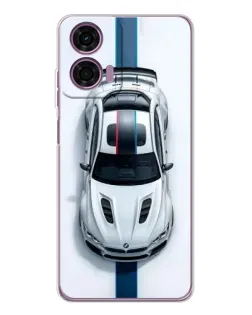 Чехол для Motorola Moto E14 с картинкой «Вид сверху — BMW M»