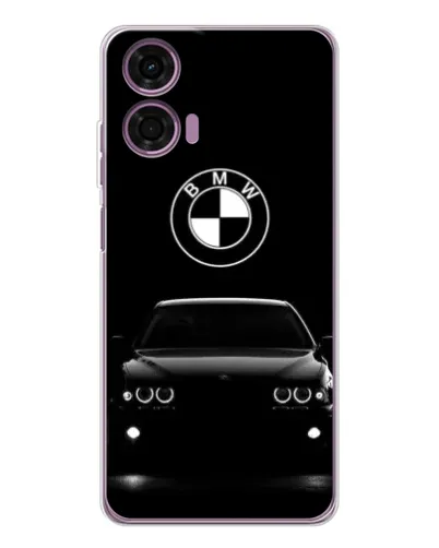 Чехол для Motorola Moto E14 с картинкой «BMW — взгляд из темноты»