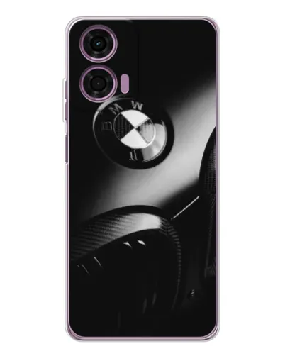 Чехол для Motorola Moto E14 с картинкой «Эмблема BMW — макро»
