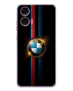 Чехол для Motorola Moto E14 с картинкой «BMW M-Power неон»