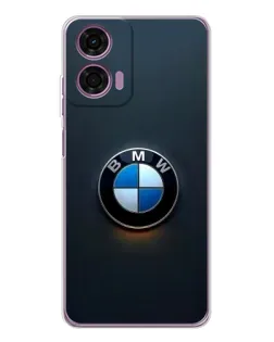 Чехол для Motorola Moto E14 с картинкой «Логотип BMW — минимализм»