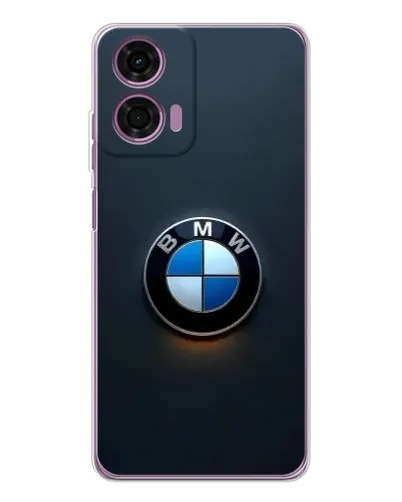 Чехол для Motorola Moto E14 с картинкой «Логотип BMW — минимализм»