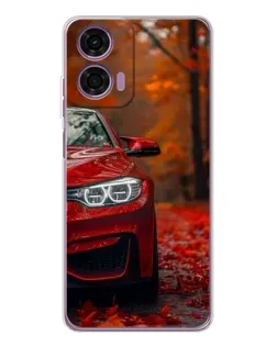 Чехол для Motorola Moto E14 с картинкой «Осенняя BMW M4»