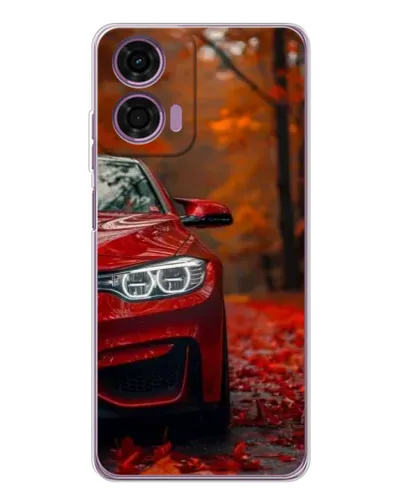 Чехол для Motorola Moto E14 с картинкой «Осенняя BMW M4»
