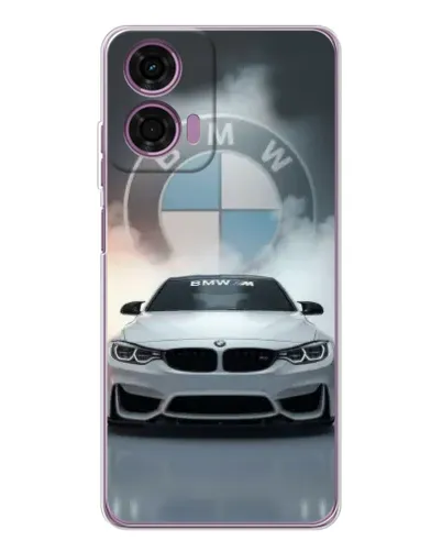 Чехол для Motorola Moto E14 с картинкой «BMW в белом дыму» Чехол для Motorola Moto E14 с картинкой «BMW в белом дыму»