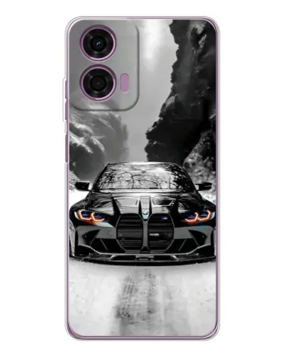 Чехол для Motorola Moto E14 с картинкой «BMW — акварельный дрифт» Чехол для Motorola Moto E14 с картинкой «BMW — акварельный дрифт»