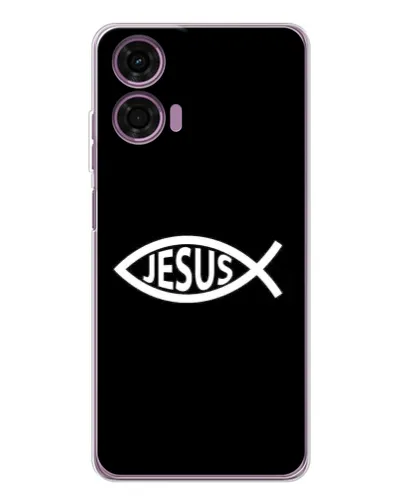Чехол для Motorola Moto E14 с картинкой «Классический Jesus»