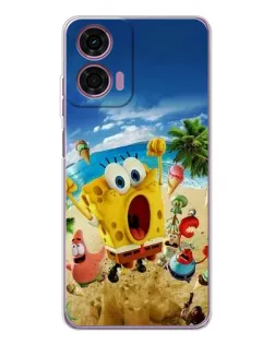 Чехол для Motorola Moto E14 с картинкой «Развлечения на пляже»