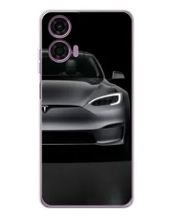 Чехол для Motorola Moto E14 с картинкой «Tesla Model S Look» Чехол для Motorola Moto E14 с картинкой «Tesla Model S Look»