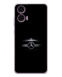 Чехол для Motorola Moto E14 с картинкой «Mercedes — абстрактные линии»