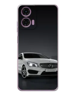Чехол для Motorola Moto E14 с картинкой «Mercedes AMG GT Silver»