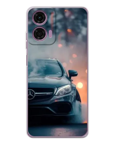 Чехол для Motorola Moto E14 с картинкой «Mercedes — ночной город» Чехол для Motorola Moto E14 с картинкой «Mercedes — ночной город»