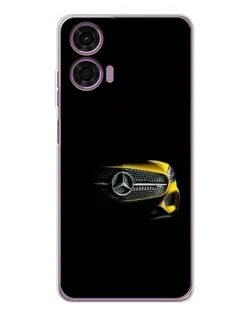 Чехол для Motorola Moto E14 с картинкой «Mercedes — ретро стиль»