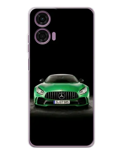 Чехол для Motorola Moto E14 с картинкой «Mercedes — неоновый лого» Чехол для Motorola Moto E14 с картинкой «Mercedes — неоновый лого»