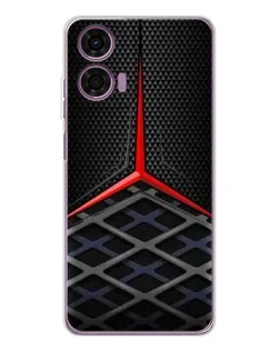 Чехол для Motorola Moto E14 с картинкой «Mercedes Carbon Grid»