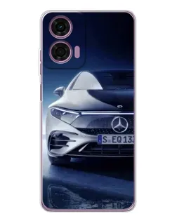Чехол для Motorola Moto E14 с картинкой «Mercedes EQ — будущее»
