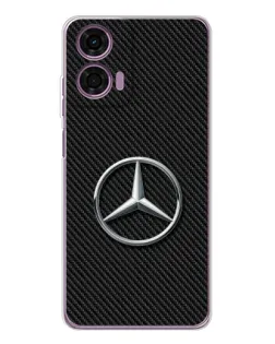 Чохол для Motorola Moto E14 з картинкою «Карбоновий Mercedes стиль»