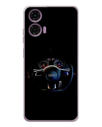 Чехол для Motorola Moto E14 с картинкой «Салон Audi — руль» Чехол для Motorola Moto E14 с картинкой «Салон Audi — руль»