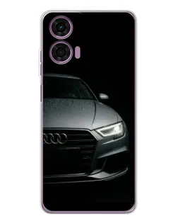 Чехол для Motorola Moto E14 с картинкой «Audi — детализация кузова»