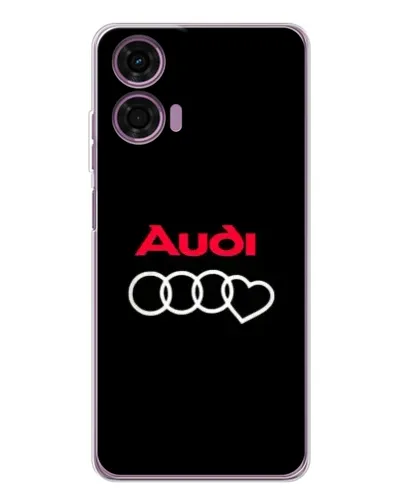 Чехол для Motorola Moto E14 с картинкой «Логотип Audi Heart» Чехол для Motorola Moto E14 с картинкой «Логотип Audi Heart»