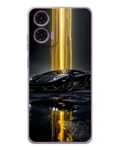 Чехол для Motorola Moto E14 с картинкой «Ночной Lamborghini драйв» Чехол для Motorola Moto E14 с картинкой «Ночной Lamborghini драйв»