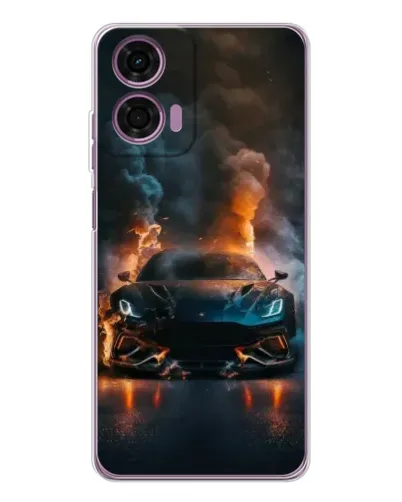 Чехол для Motorola Moto E14 с картинкой «Lamborghini дымная эстетика» Чехол для Motorola Moto E14 с картинкой «Lamborghini дымная эстетика»