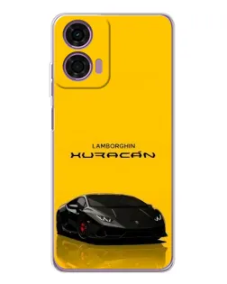 Чехол для Motorola Moto E14 с картинкой «Lamborghini Huracan черный»