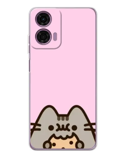Чехол для Motorola Moto E14 с картинкой «Pusheen и печенье» Чехол для Motorola Moto E14 с картинкой «Pusheen и печенье»