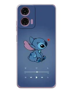 Чехол для Motorola Moto E14 с картинкой «Музыкальный Stitch»