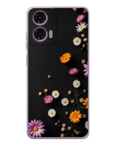 Чехол для Motorola Moto E14 с картинкой «Цветочная композиция»
