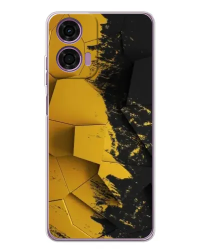 Чехол для Motorola Moto E14 с картинкой «Золотые осколки геометрии» Чехол для Motorola Moto E14 с картинкой «Золотые осколки геометрии»