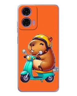 Чохол для Motorola Moto E14 з картинкою «Капібара на скутері» Чохол для Motorola Moto E14 з картинкою «Капібара на скутері»