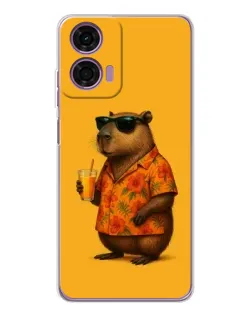 Чохол для Motorola Moto E14 з картинкою «Капібара на відпочинку» Чохол для Motorola Moto E14 з картинкою «Капібара на відпочинку»