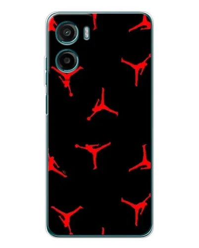 Чохол для Motorola Moto E15 з картинкою «Jordan Red Pattern» Чохол для Motorola Moto E15 з картинкою «Jordan Red Pattern»
