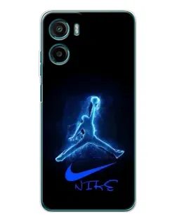 Чохол для Motorola Moto E15 з картинкою «Jordan Neon Blue»