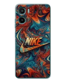 Чехол для Motorola Moto E15 с картинкой «Nike в абстракции»