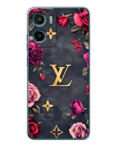Чехол для Motorola Moto E15 с картинкой «Цветочный Louis Vuitton» Чехол для Motorola Moto E15 с картинкой «Цветочный Louis Vuitton»