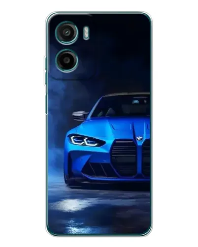 Чехол для Motorola Moto E15 с картинкой «Голубая BMW M4» Чехол для Motorola Moto E15 с картинкой «Голубая BMW M4»