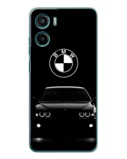 Чехол для Motorola Moto E15 с картинкой «BMW — взгляд из темноты»