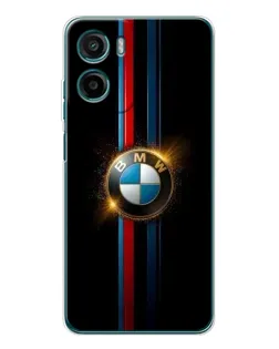 Чехол для Motorola Moto E15 с картинкой «BMW M-Power неон»