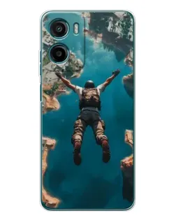 Чехол для Motorola Moto E15 с картинкой «PUBG — свободное падение»