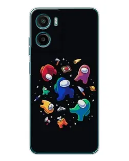 Чехол для Motorola Moto E15 с картинкой «Among Us космос»