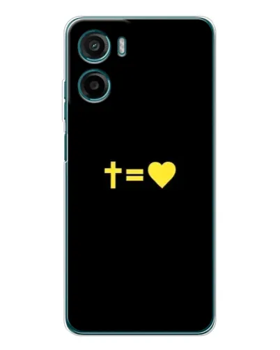 Чехол для Motorola Moto E15 с картинкой «Сердце и Крест» Чехол для Motorola Moto E15 с картинкой «Сердце и Крест»